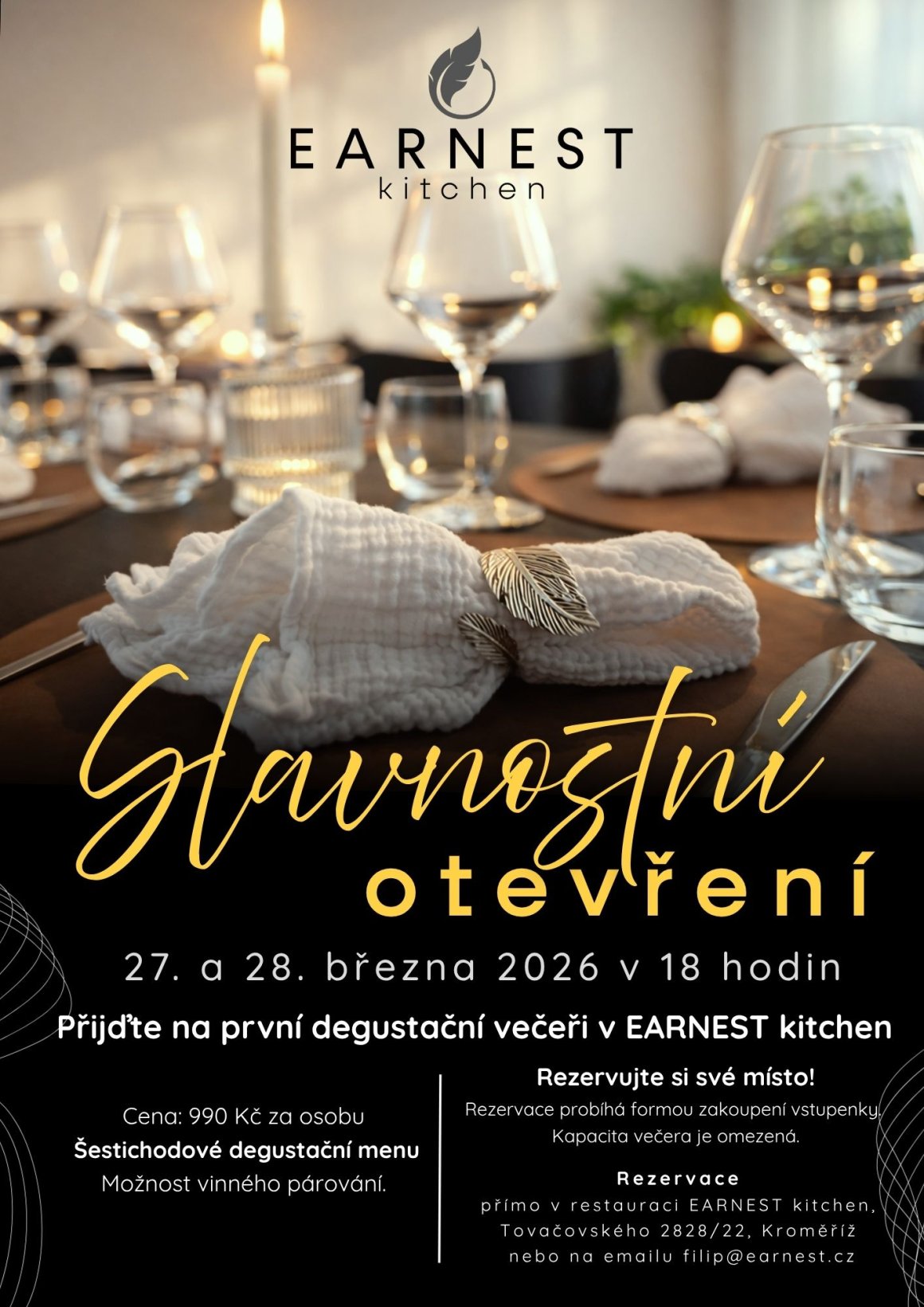 Slavnostní otevření Earnest kitchen